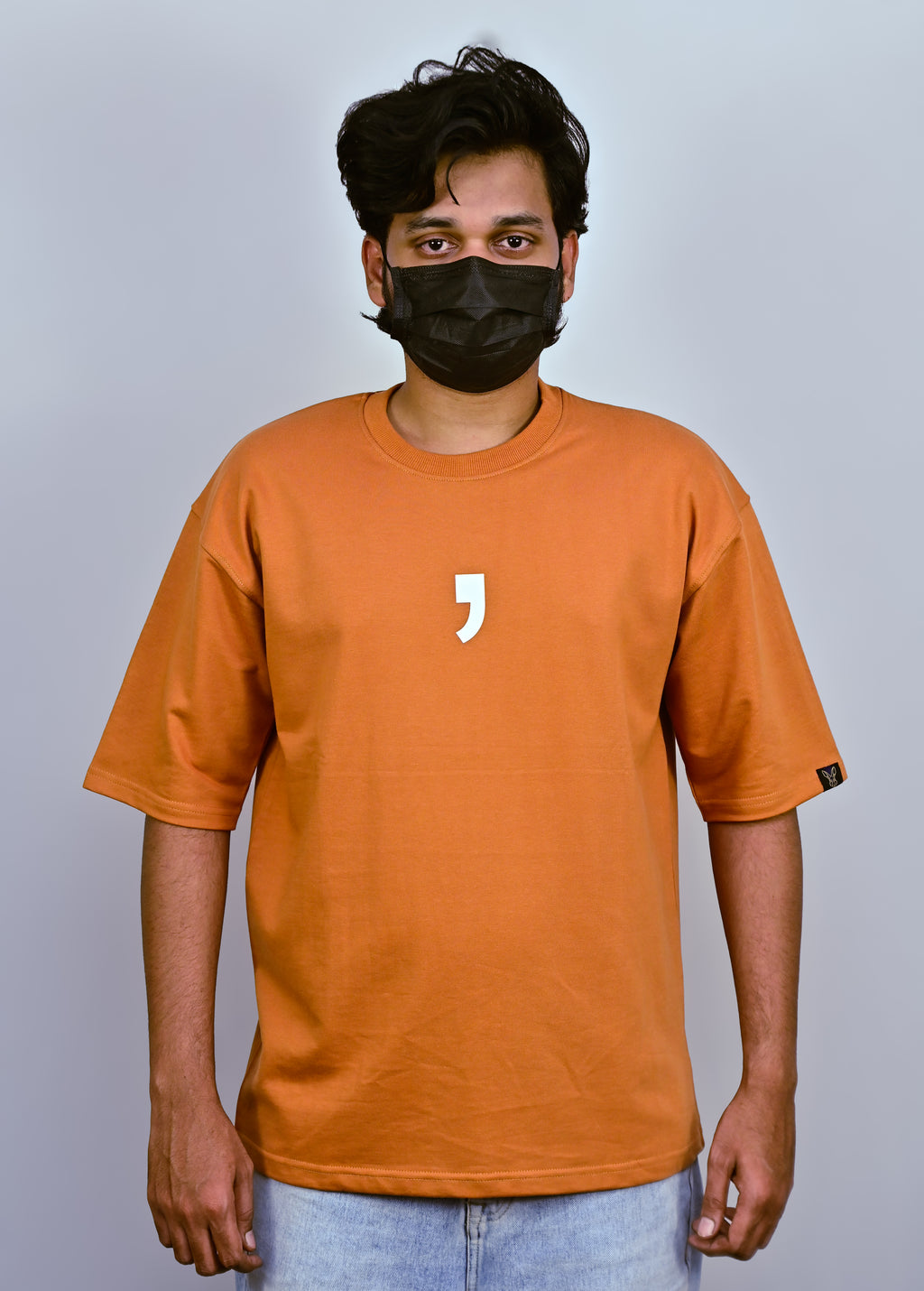 Burnt Orange Unisex Oversized Drop Shoulder t-shirt