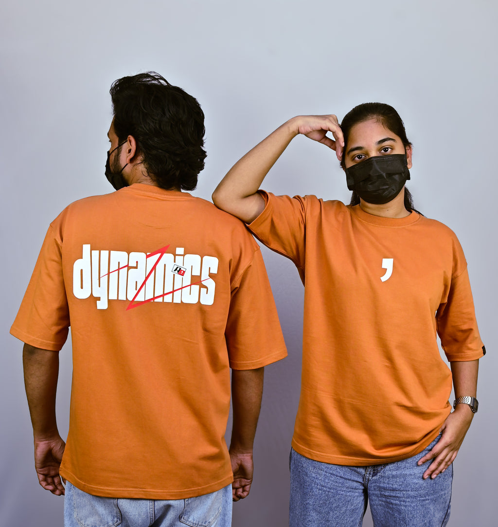 Burnt Orange Unisex Oversized Drop Shoulder t-shirt
