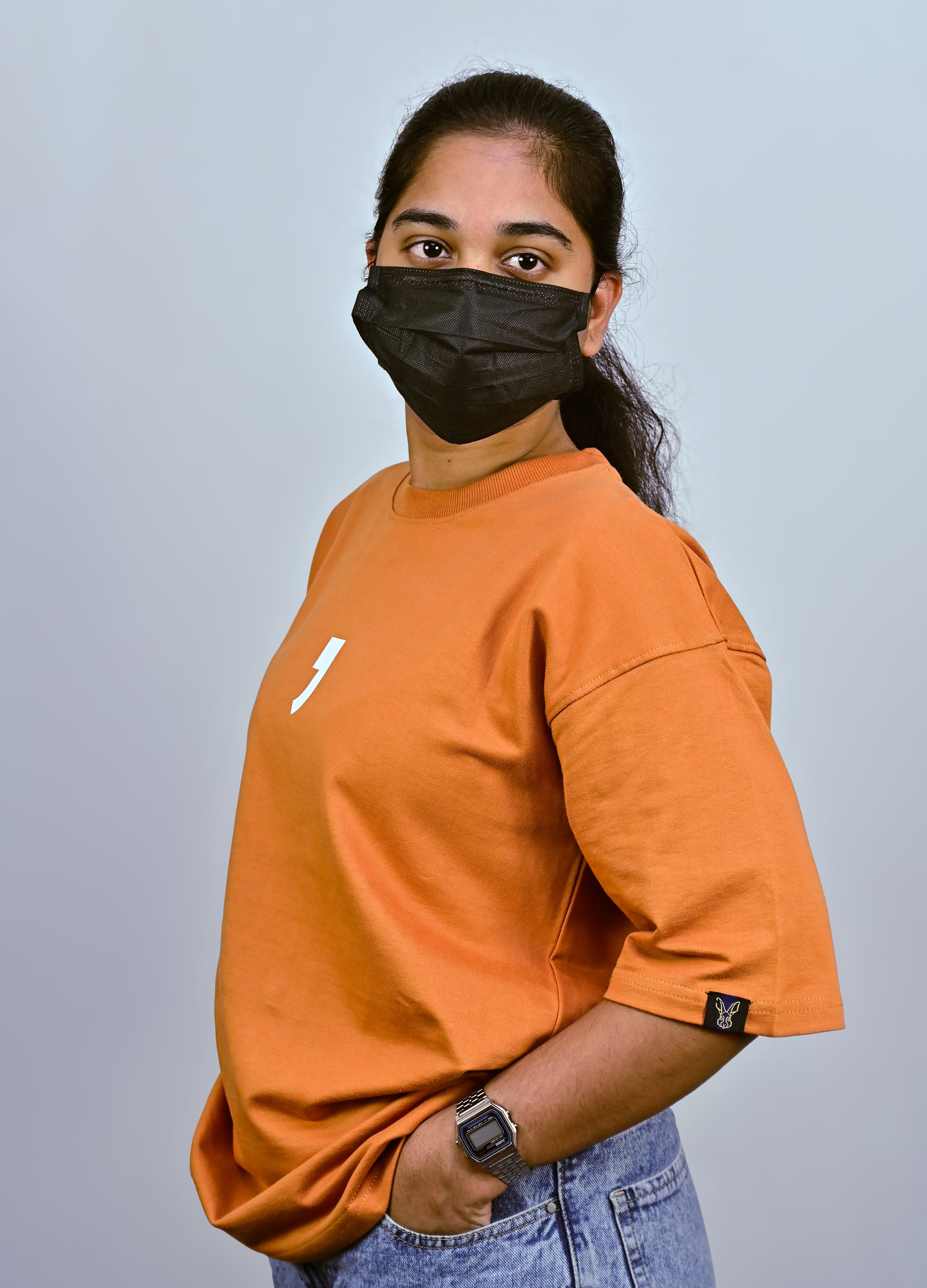Burnt Orange Unisex Oversized Drop Shoulder t-shirt
