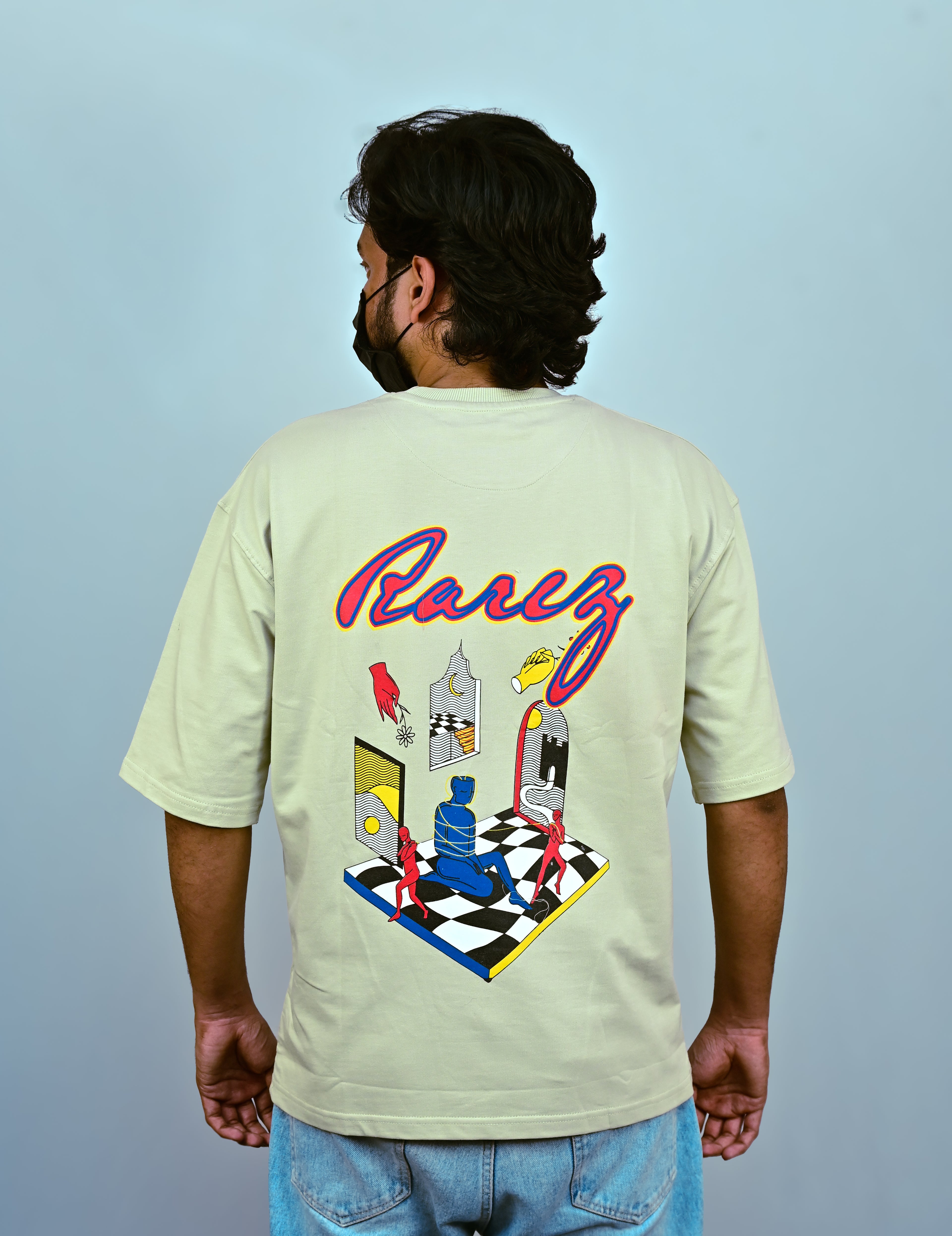 Pistachio Unisex Oversized Drop Shoulder t-shirt