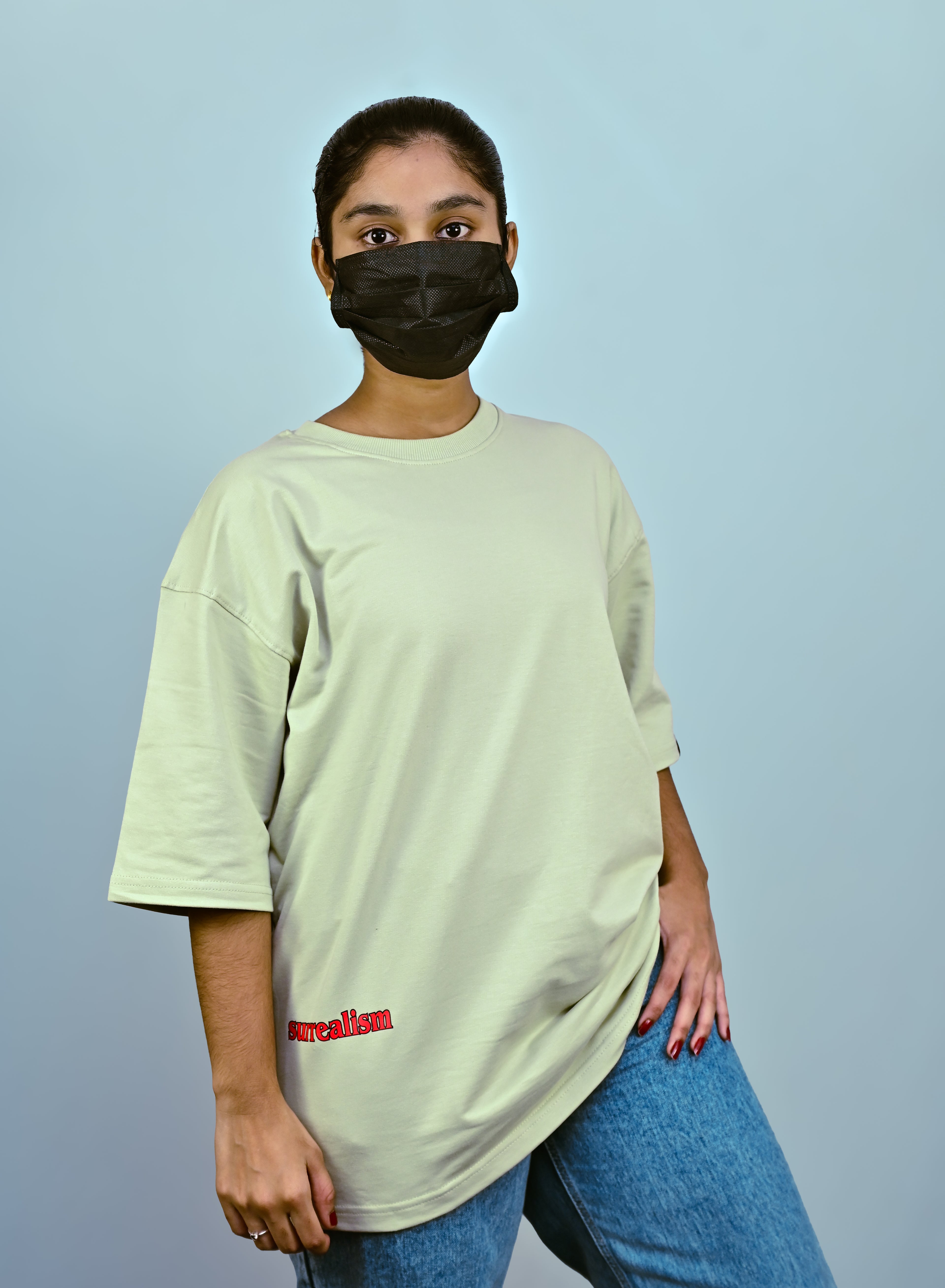 Pistachio Unisex Oversized Drop Shoulder t-shirt