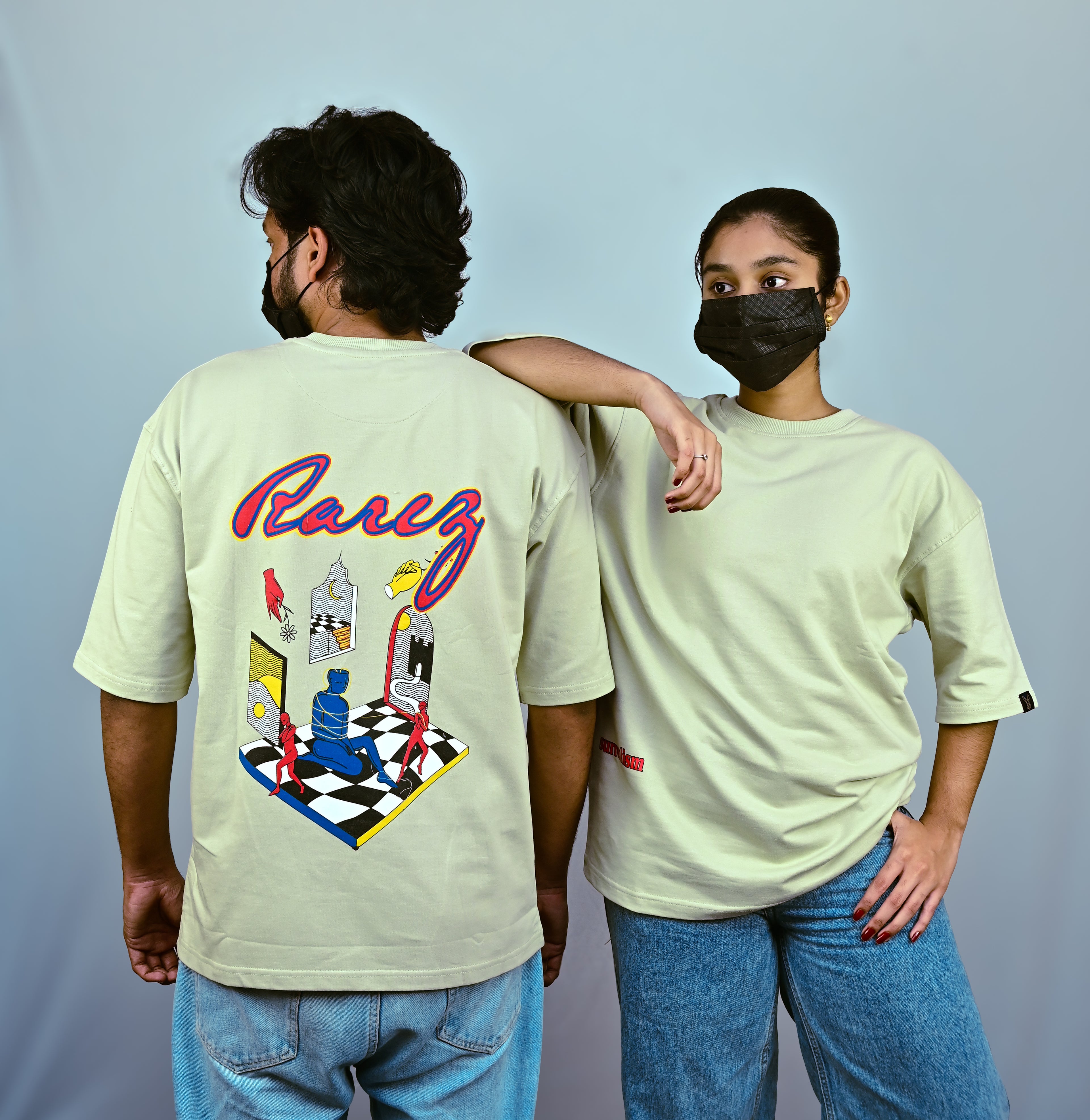 Pistachio Unisex Oversized Drop Shoulder t-shirt