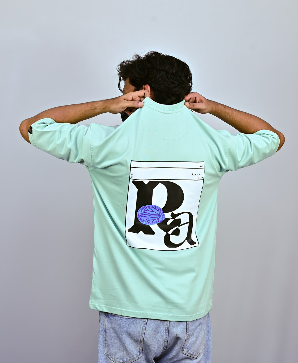 Mint Green Unisex Oversized Drop Shoulder t-shirt