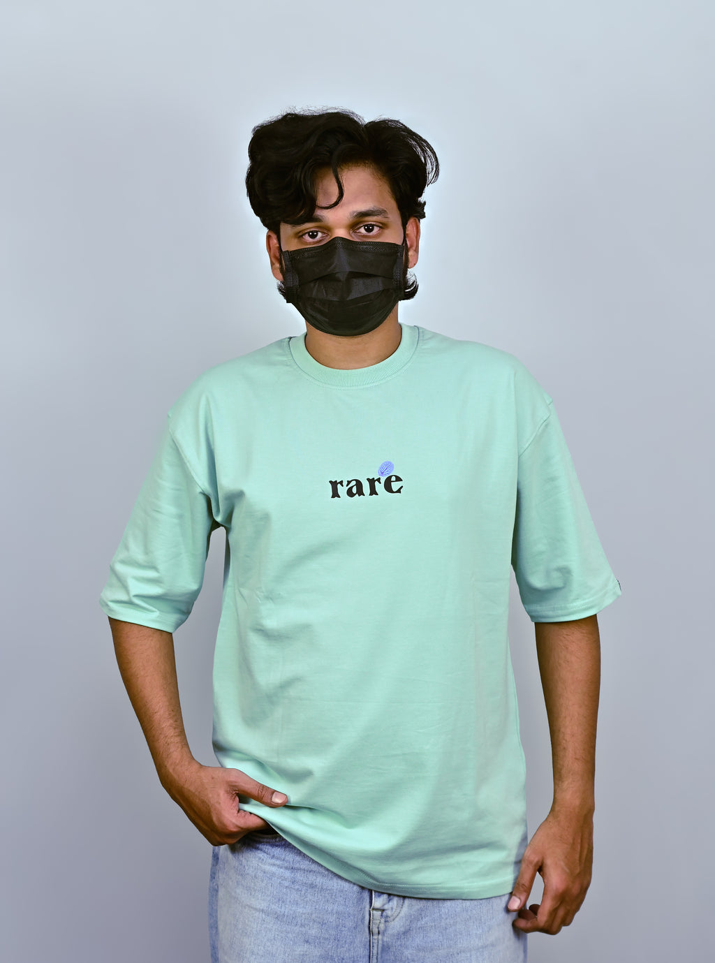 Mint Green Unisex Oversized Drop Shoulder t-shirt