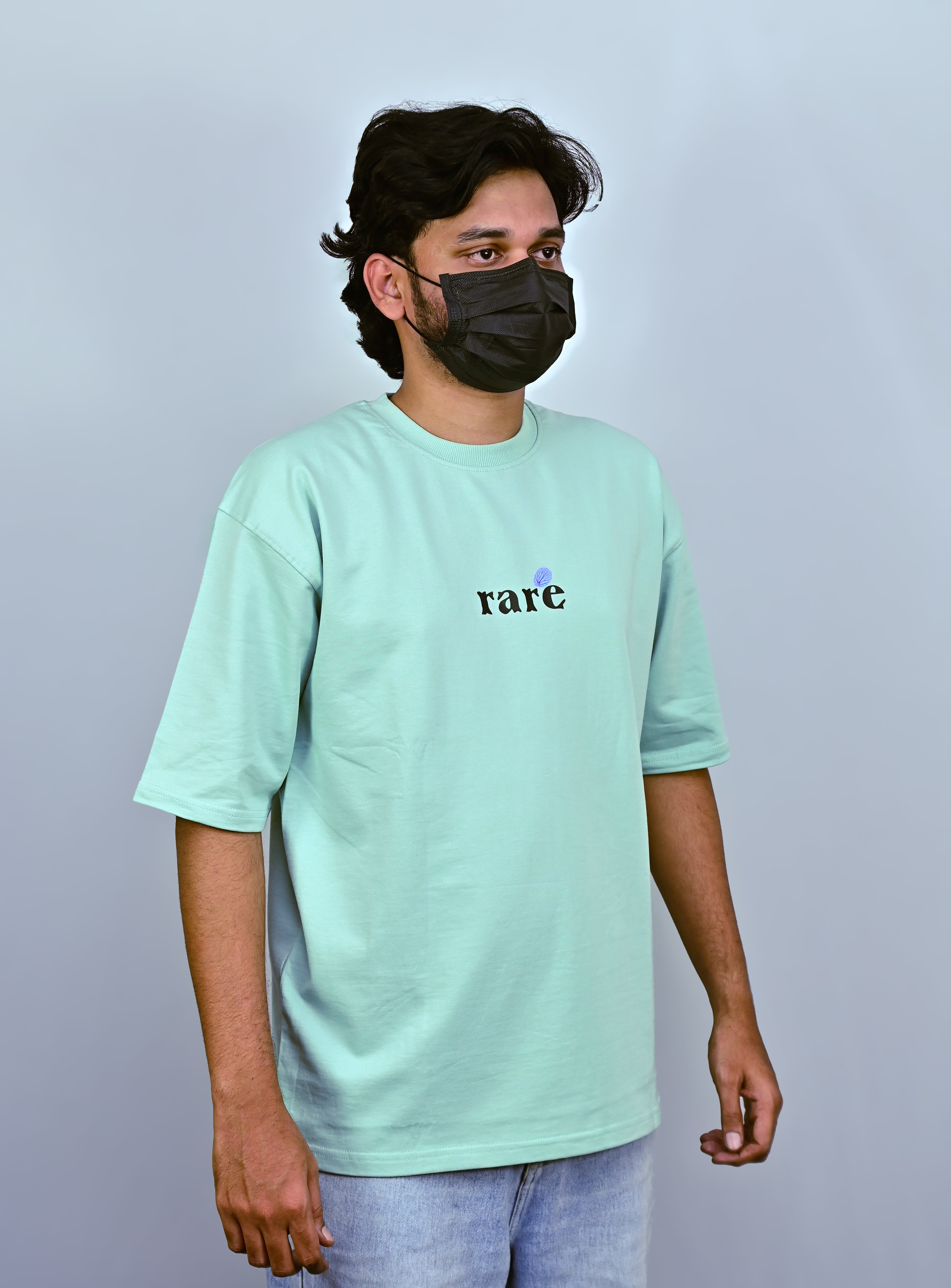 Mint Green Unisex Oversized Drop Shoulder t-shirt