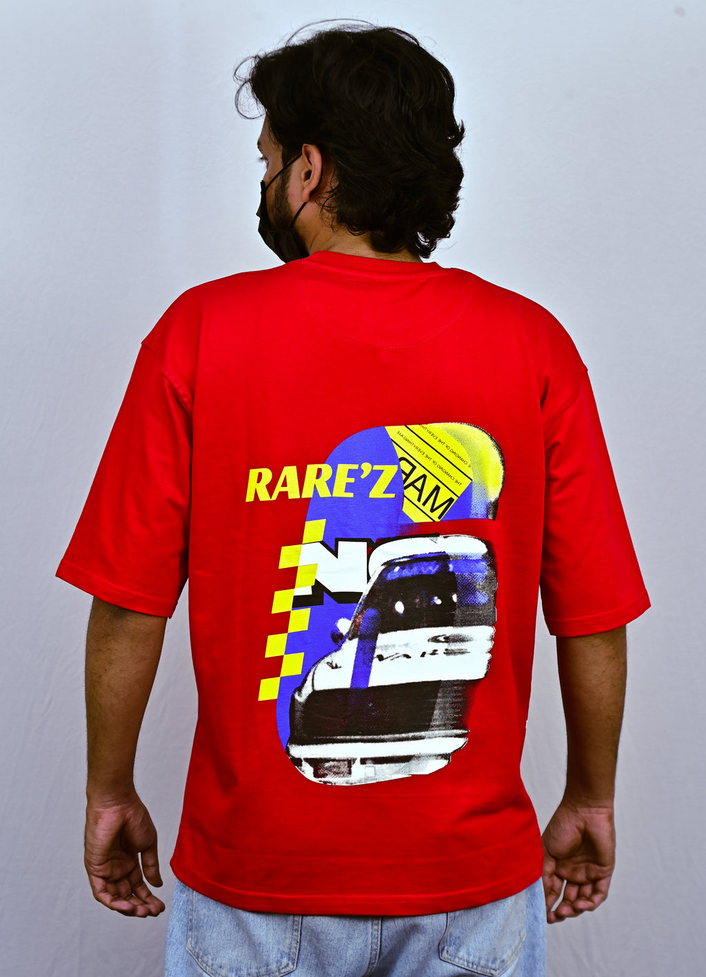 Red Unisex Oversized Red Drop Shoulder t-shirt