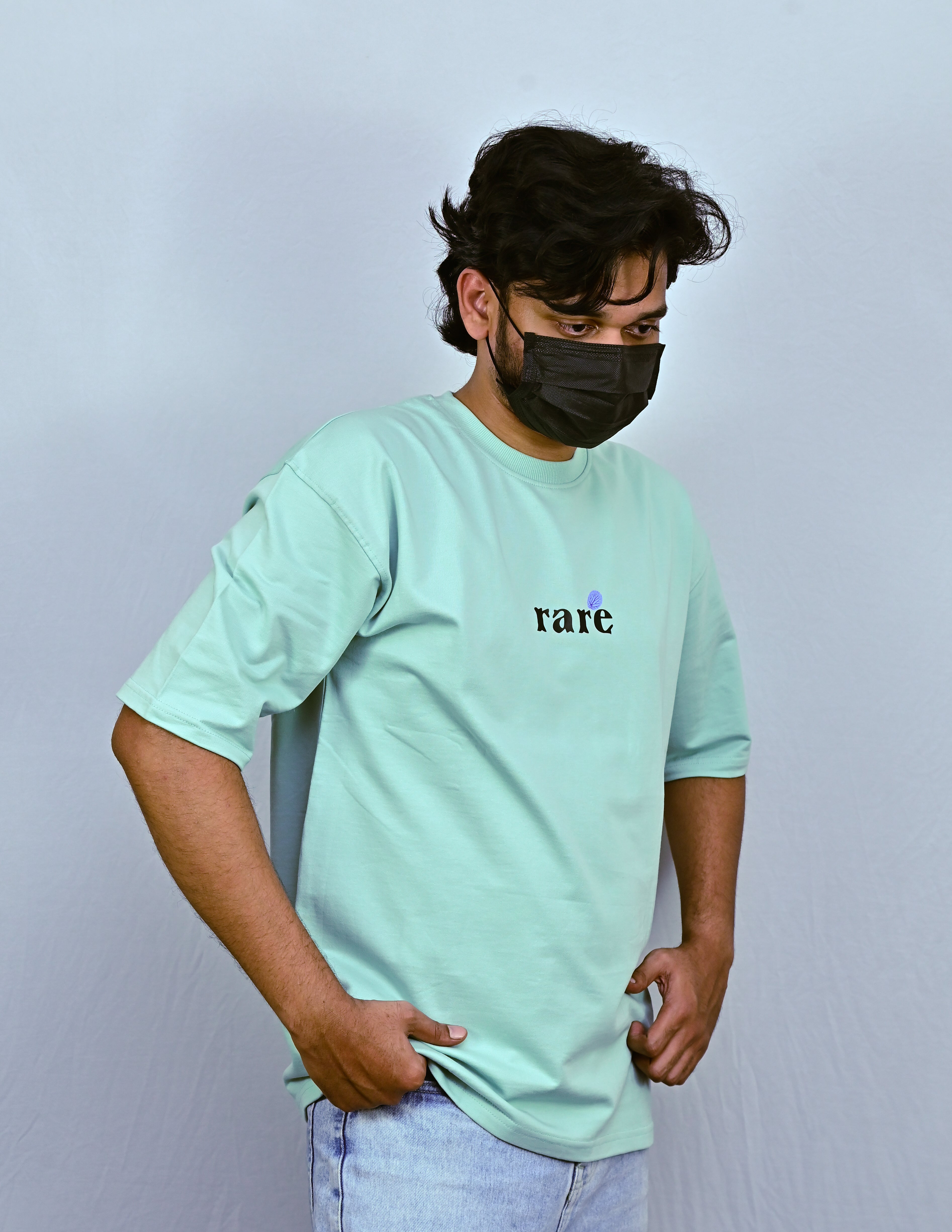 Mint Green Unisex Oversized Drop Shoulder t-shirt