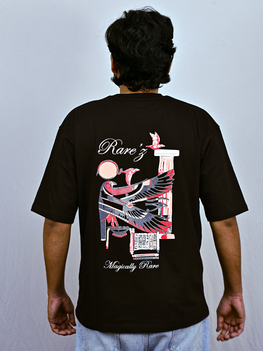 Black Unisex Oversized Drop Shoulder t-shirt