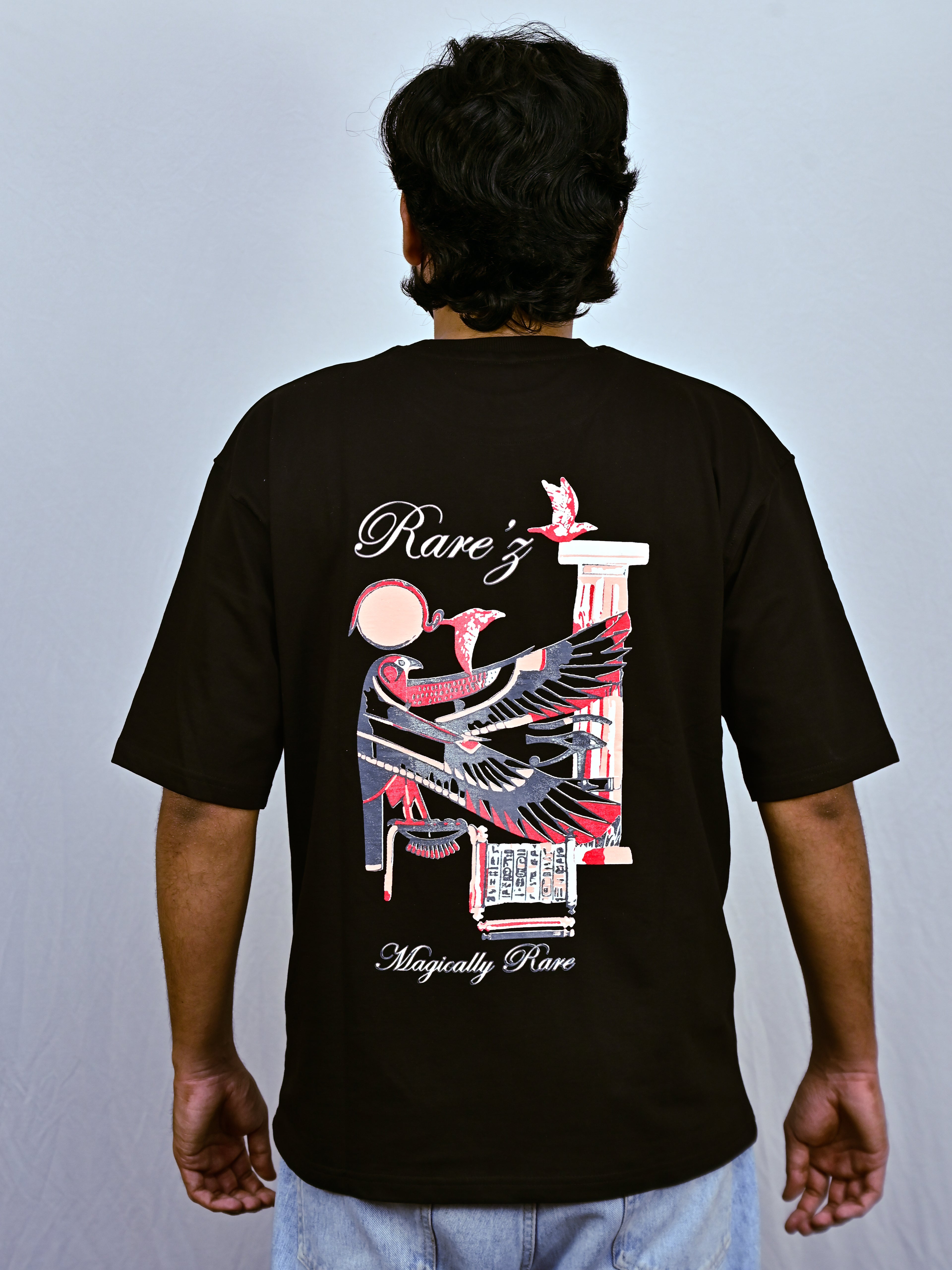 Black Unisex Oversized Drop Shoulder t-shirt