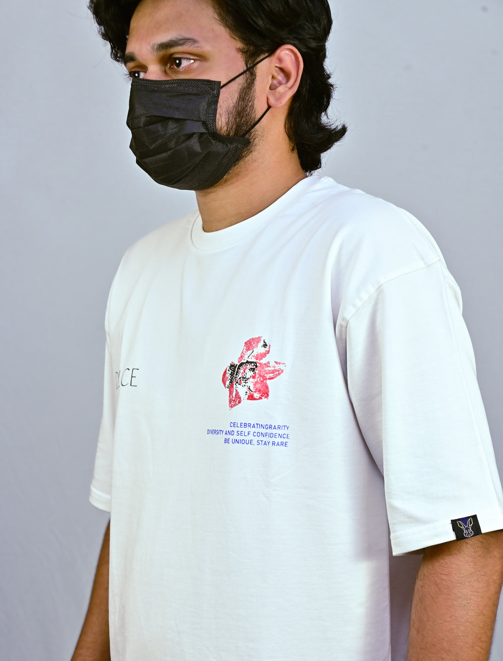 White Unisex Oversized Drop Shoulder t-shirt