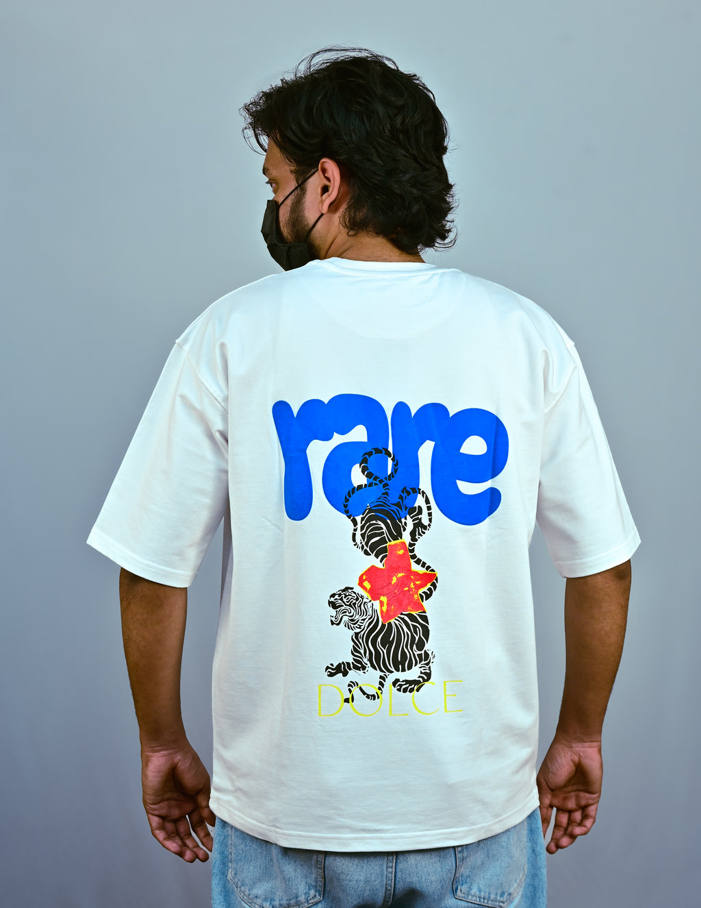 White Unisex Oversized Drop Shoulder t-shirt