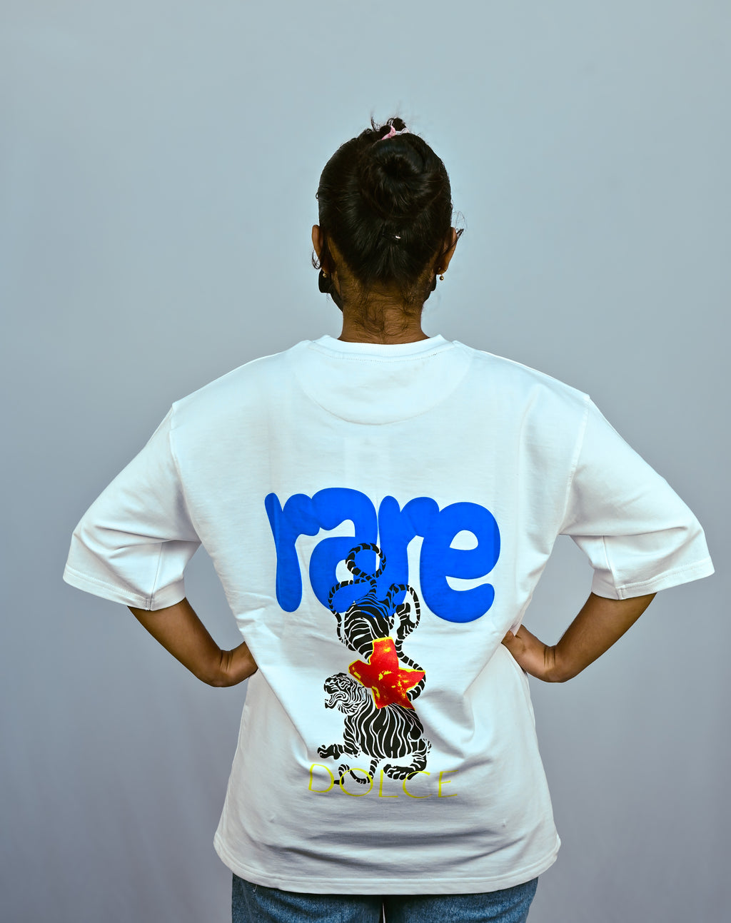 White Unisex Oversized Drop Shoulder t-shirt