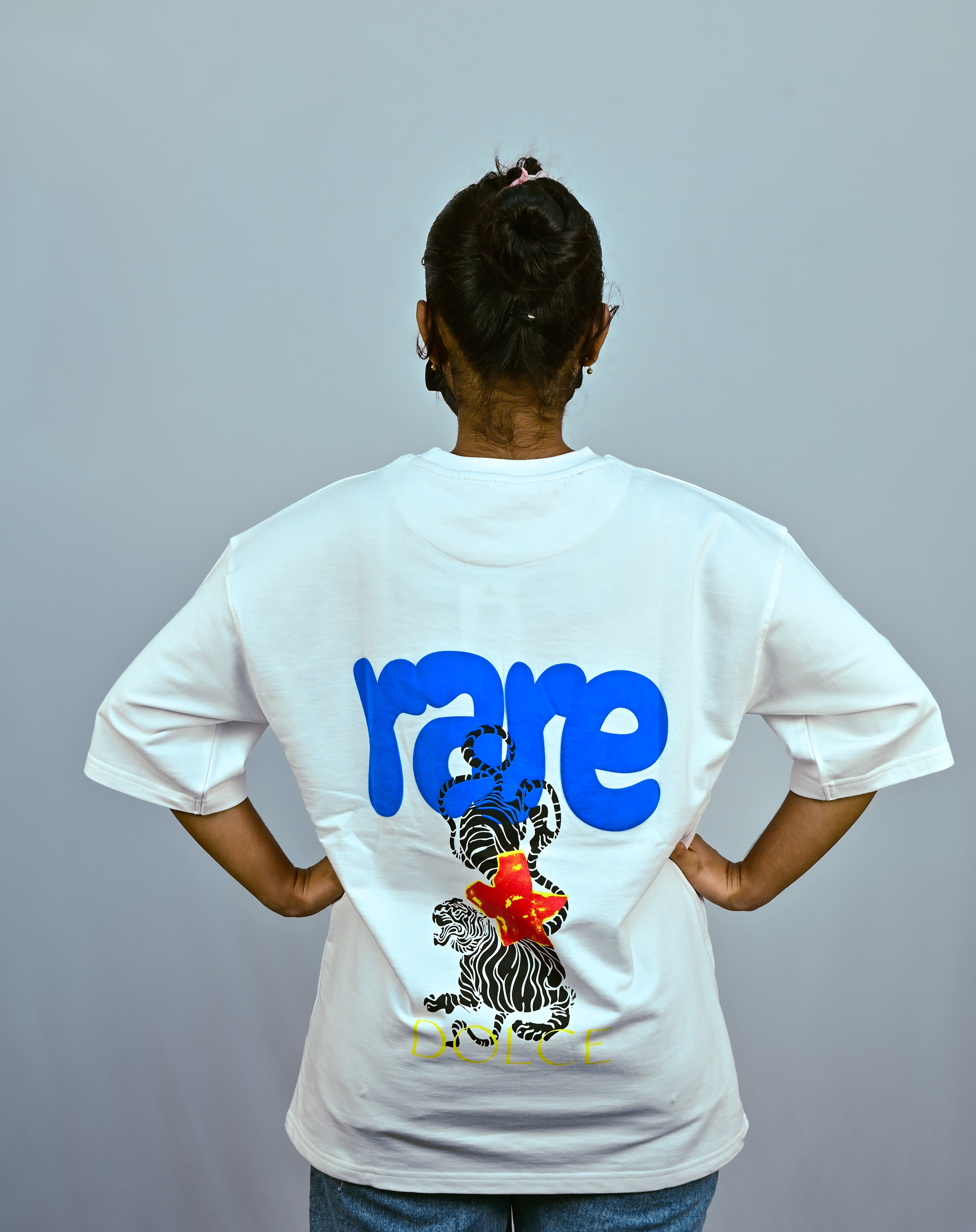 White Unisex Oversized Drop Shoulder t-shirt