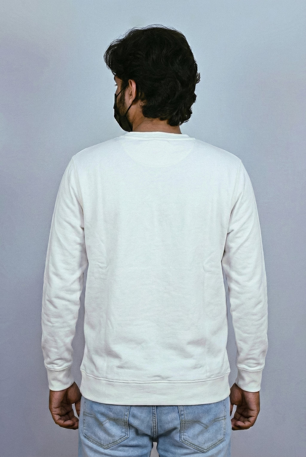 Men’s White Tommy Hilfiger Core Logo Sweatshirt | Classic Fit